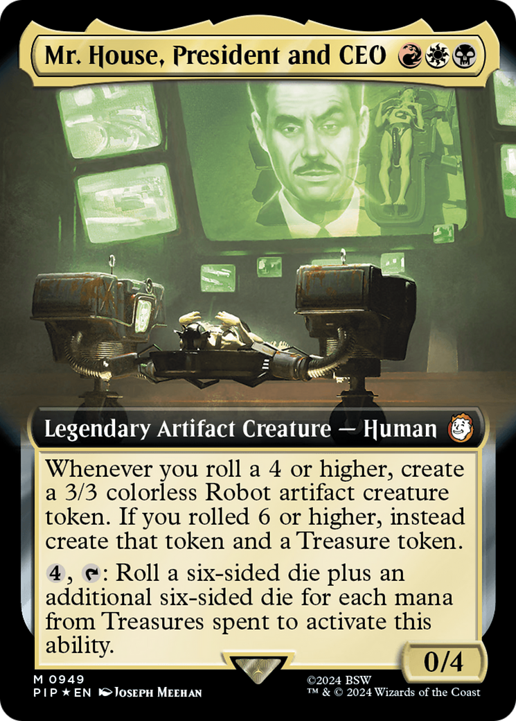 Mr. House, President and CEO (Extended Art) (Surge Foil) [Fallout] | Tabernacle Games