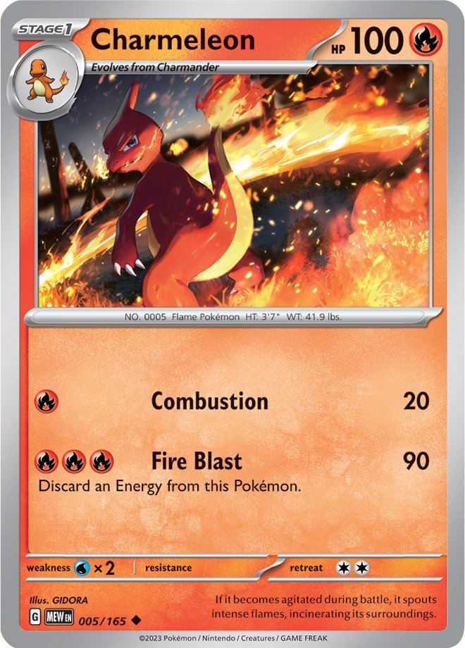 Charmeleon (005/165) [Scarlet & Violet: 151] | Tabernacle Games