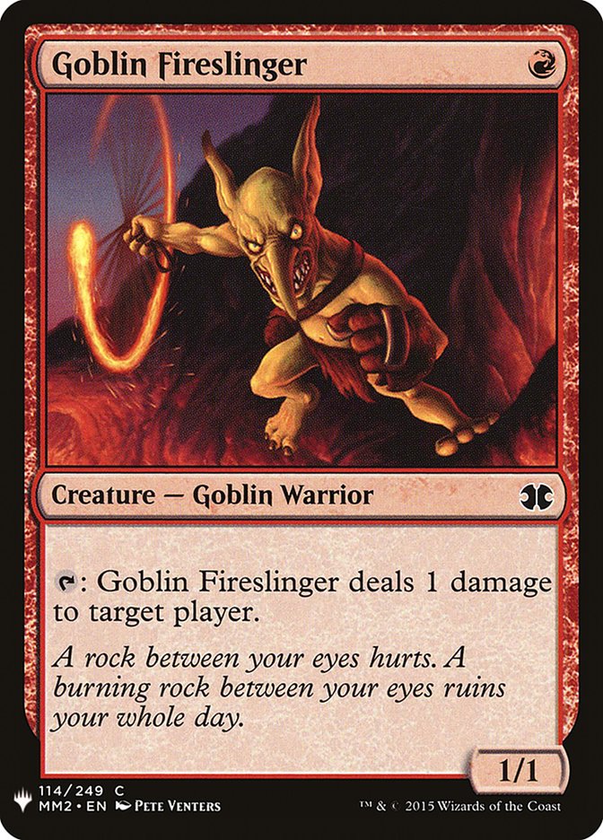 Goblin Fireslinger [Mystery Booster] | Tabernacle Games