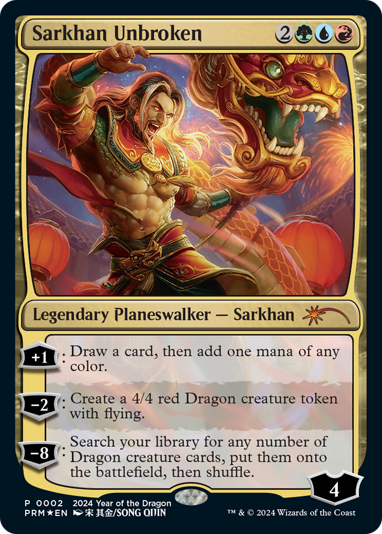 Sarkhan Unbroken (Year of the Dragon 2024) [Standard Showdown Promos] | Tabernacle Games