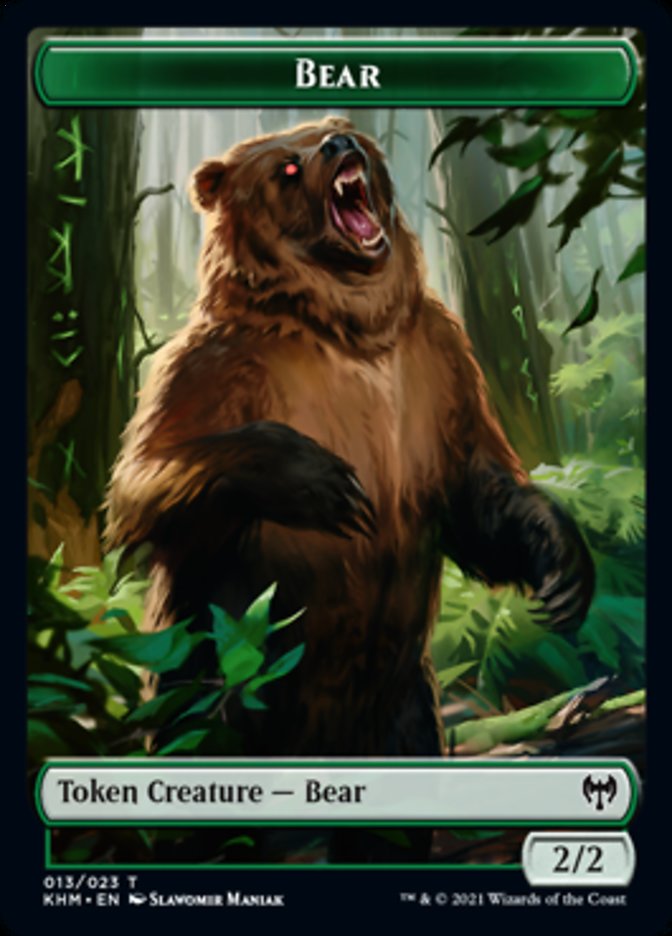 Bear Token [Kaldheim Tokens] | Tabernacle Games