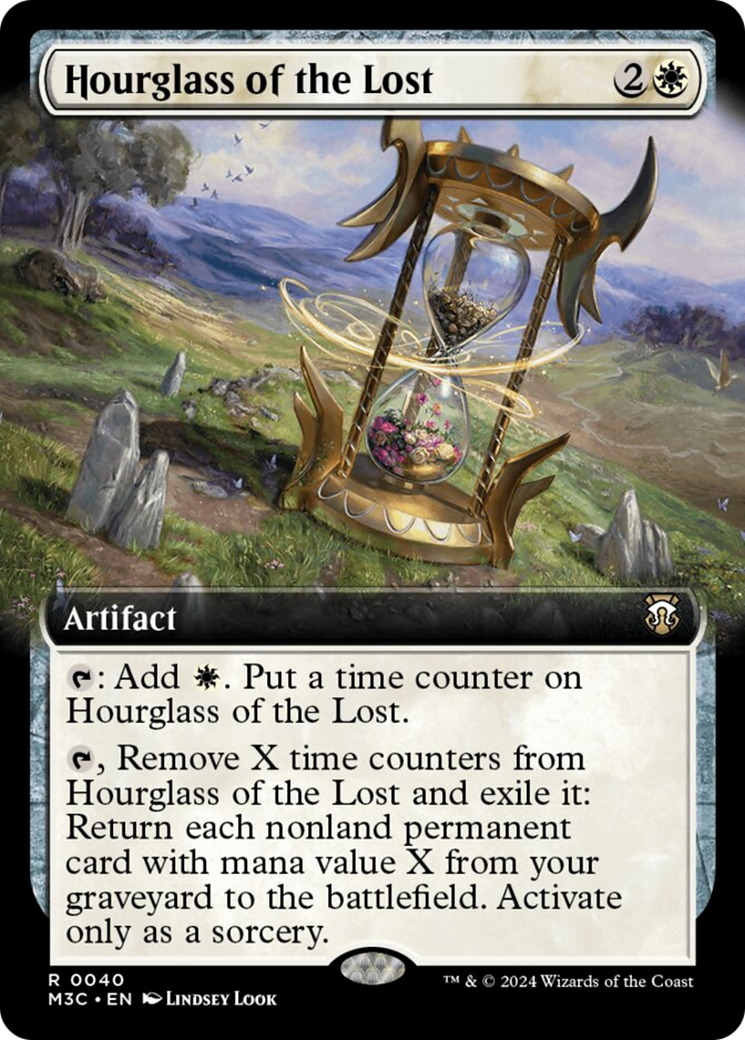 Hourglass of the Lost (Extended Art) (Ripple Foil) [Modern Horizons 3 Commander] | Tabernacle Games