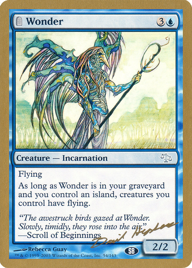 Wonder (Dave Humpherys) (SB) [World Championship Decks 2003] | Tabernacle Games