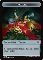 Elephant // Treasure Double-Sided Token [Tarkir: Dragonstorm Tokens] | Tabernacle Games