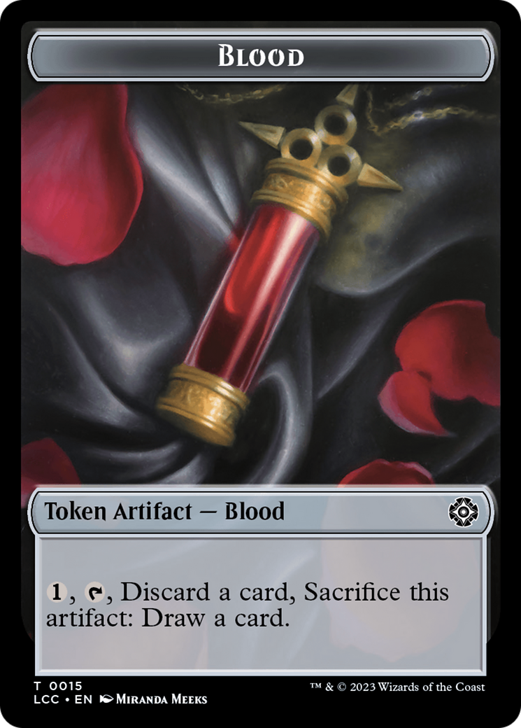 Blood // Vampire (0004) Double-Sided Token [The Lost Caverns of Ixalan Commander Tokens] | Tabernacle Games