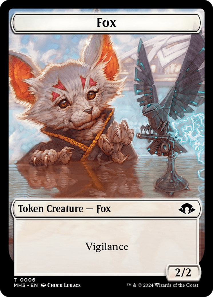 Phyrexian Germ // Fox Double-Sided Token [Modern Horizons 3 Tokens] | Tabernacle Games