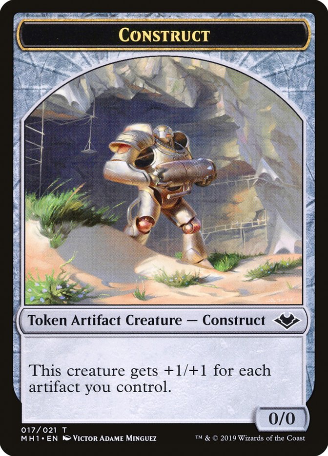 Soldier (004) // Construct (017) Double-Sided Token [Modern Horizons Tokens] | Tabernacle Games