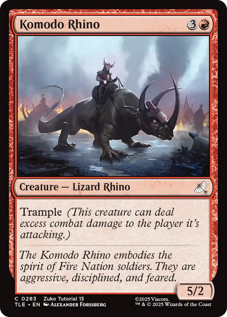 Komodo Rhino (0283) [Avatar: The Last Airbender: Eternal-Legal] | Tabernacle Games