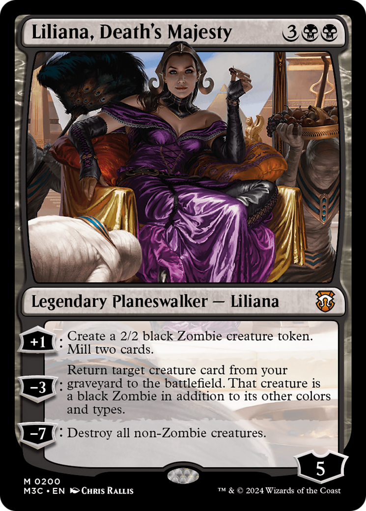 Liliana, Death's Majesty (Ripple Foil) [Modern Horizons 3 Commander] | Tabernacle Games