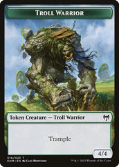 Elf Warrior // Troll Warrior Double-Sided Token [Kaldheim Tokens] | Tabernacle Games