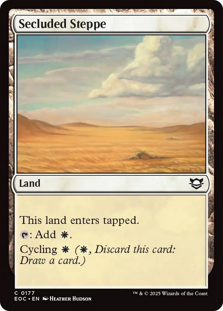 Secluded Steppe [Edge of Eternities Commander] | Tabernacle Games