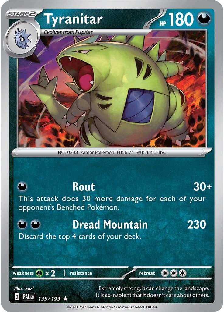 Tyranitar (135/193) [Scarlet & Violet: Paldea Evolved] | Tabernacle Games