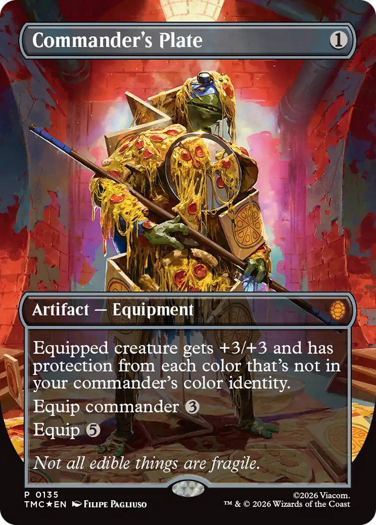 Commander's Plate (Borderless) [Teenage Mutant Ninja Turtles Commander] | Tabernacle Games
