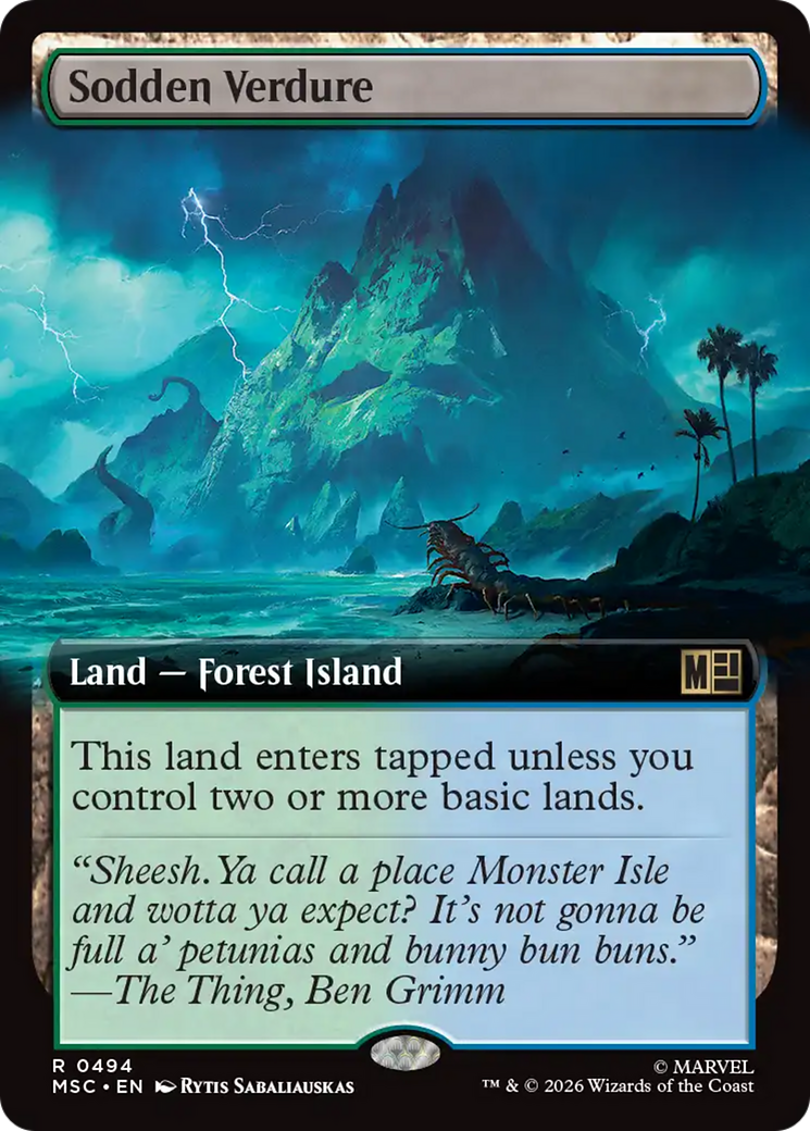 Sodden Verdure (Extended Art) [Marvel Super Heroes Commander] | Tabernacle Games