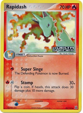 Rapidash (52/113) (Stamped) [EX: Delta Species] | Tabernacle Games