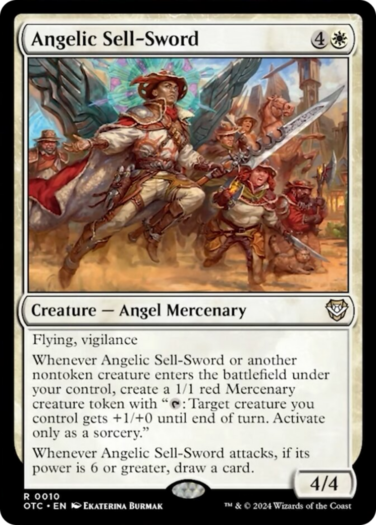 Angelic Sell-Sword [Outlaws of Thunder Junction Commander] | Tabernacle Games