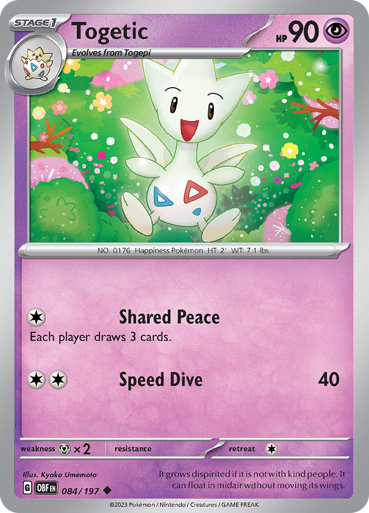 Togetic (084/197) [Scarlet & Violet: Obsidian Flames] | Tabernacle Games