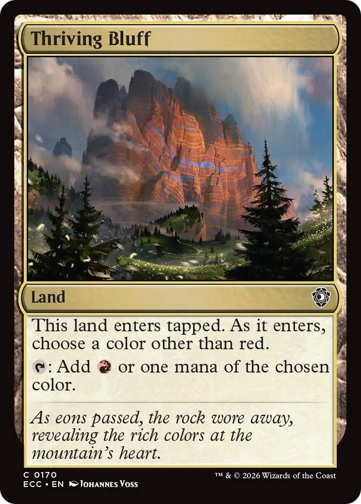 Thriving Bluff [Lorwyn Eclipsed Commander] | Tabernacle Games