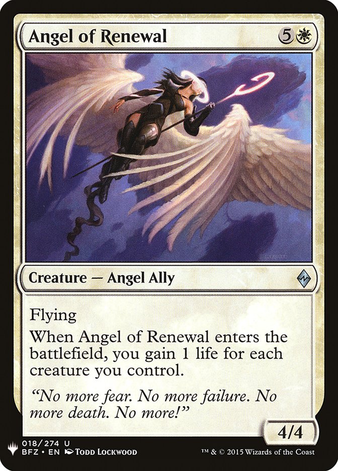 Angel of Renewal [Mystery Booster] | Tabernacle Games