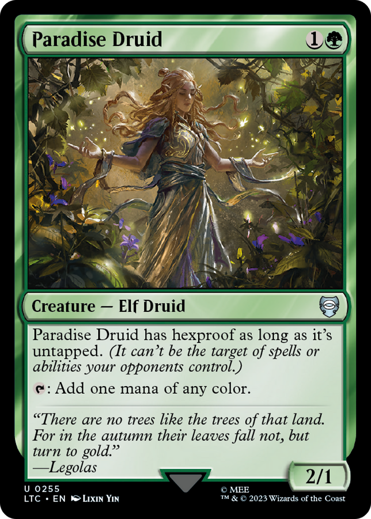 Paradise Druid [The Lord of the Rings: Tales of Middle-Earth Commander] | Tabernacle Games