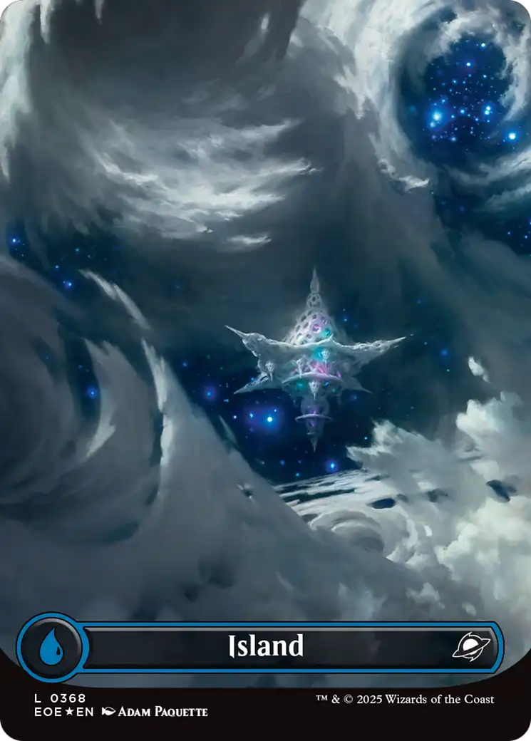 Island (0368) (Borderless) (Galaxy Foil) [Edge of Eternities] | Tabernacle Games