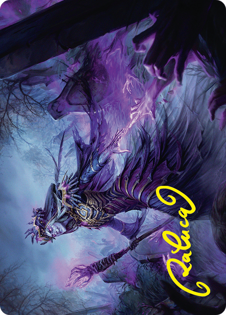 Zul Ashur, Lich Lord Art Card (10/54) (Gold-Stamped Signature) [Foundations Art Series] | Tabernacle Games