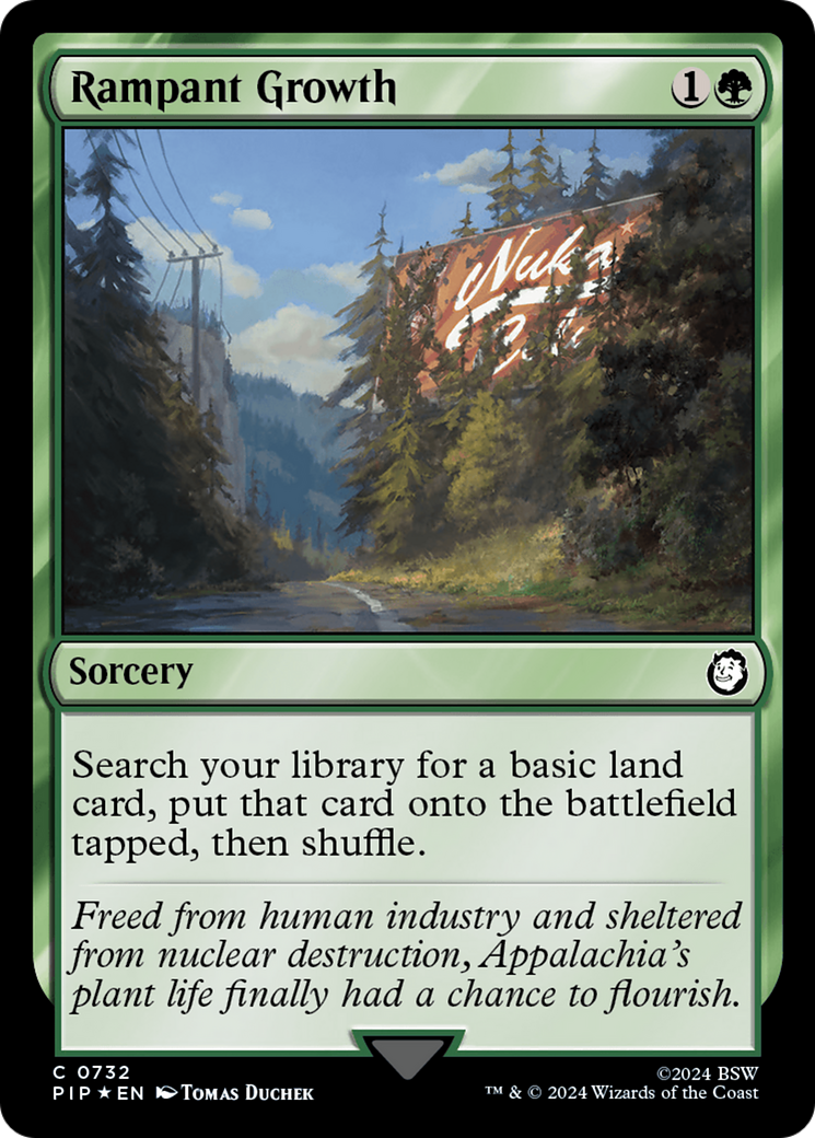 Rampant Growth (Surge Foil) [Fallout] | Tabernacle Games