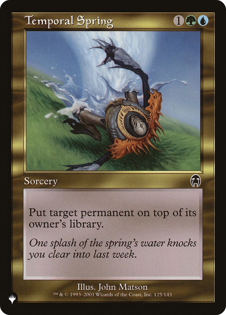 Temporal Spring [The List] | Tabernacle Games