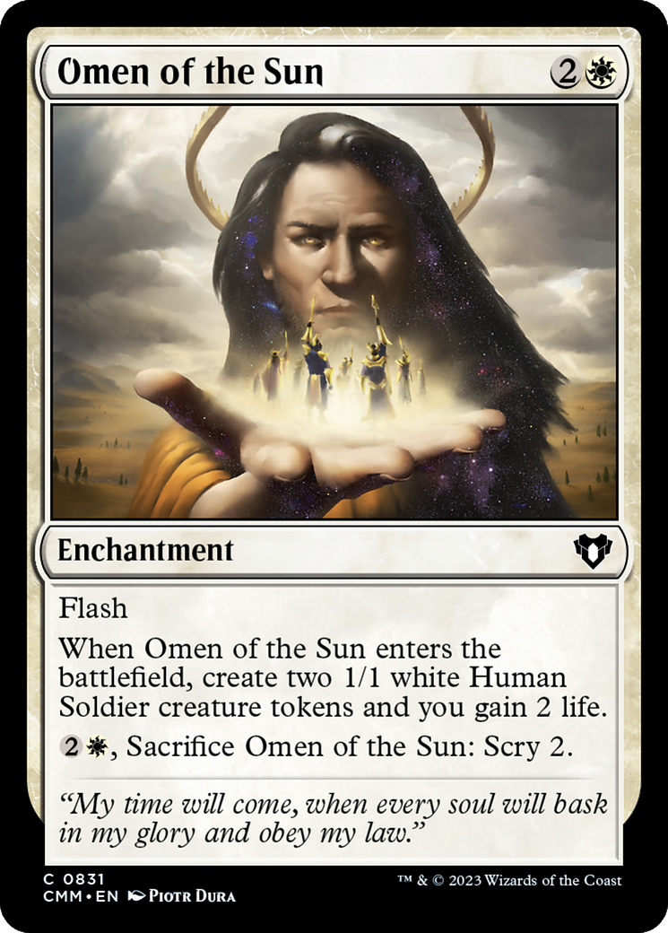 Omen of the Sun [Commander Masters] | Tabernacle Games