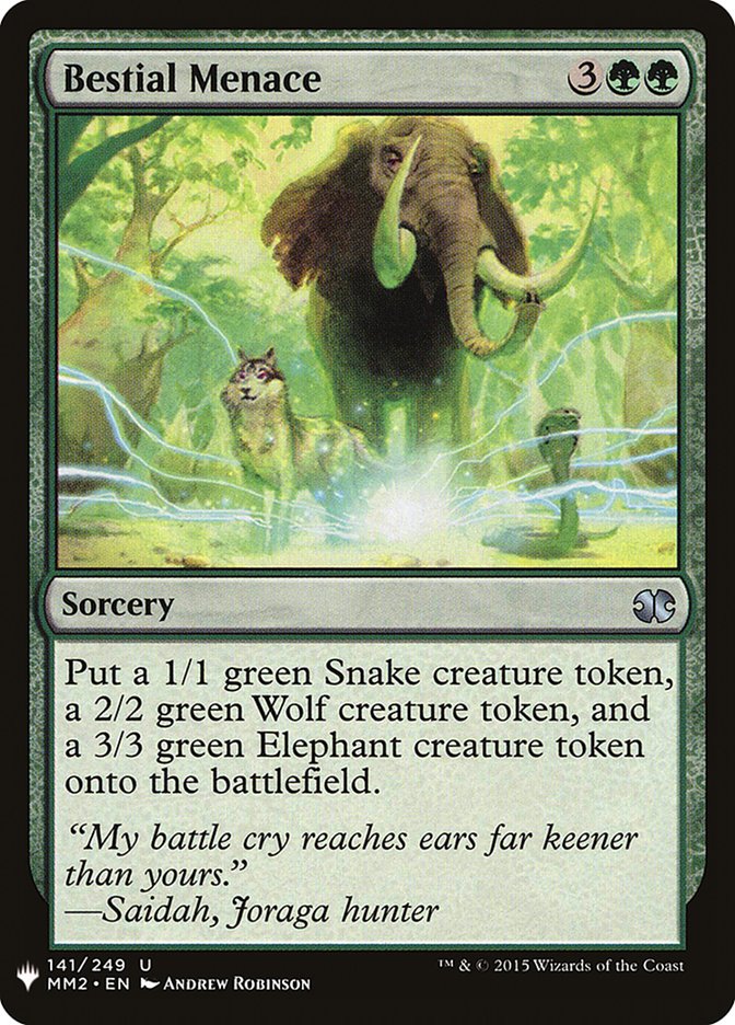 Bestial Menace [Mystery Booster] | Tabernacle Games