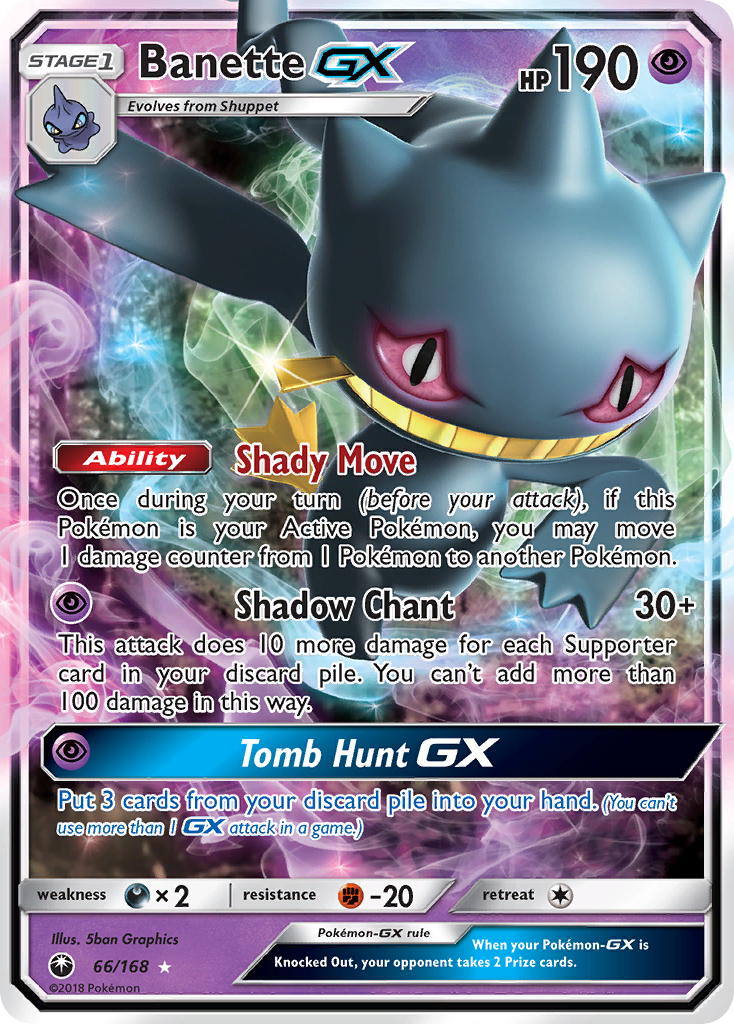 Banette GX (66/168) [Sun & Moon: Celestial Storm] | Tabernacle Games
