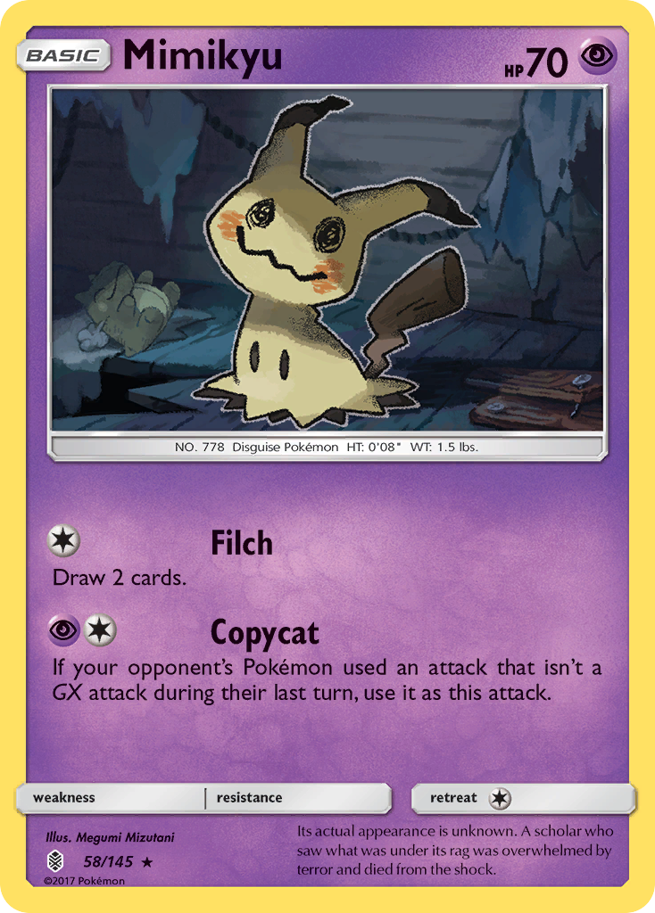 Mimikyu (58/145) [Sun & Moon: Guardians Rising] | Tabernacle Games