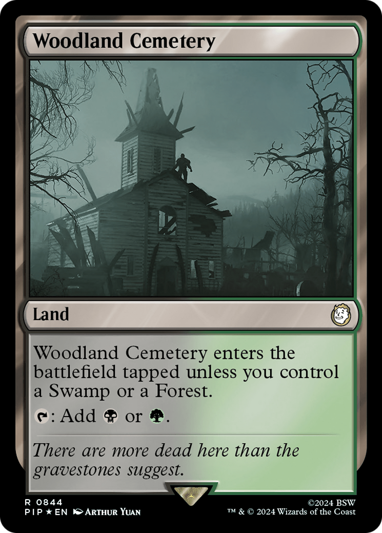 Woodland Cemetery (Surge Foil) [Fallout] | Tabernacle Games