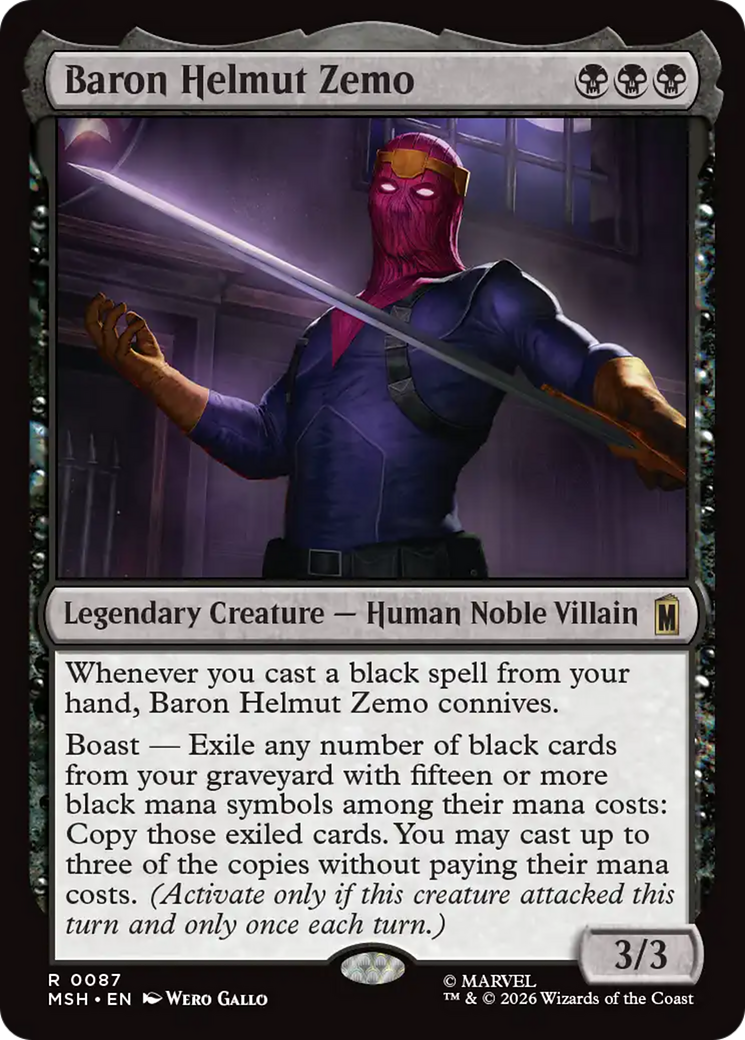 Baron Helmut Zemo [Marvel Super Heroes] | Tabernacle Games