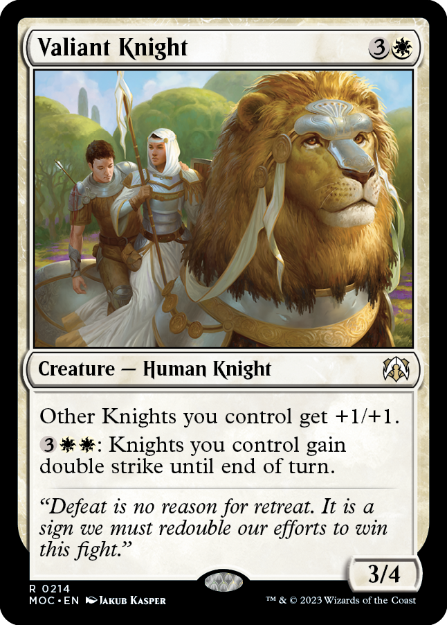 Valiant Knight [March of the Machine Commander] | Tabernacle Games