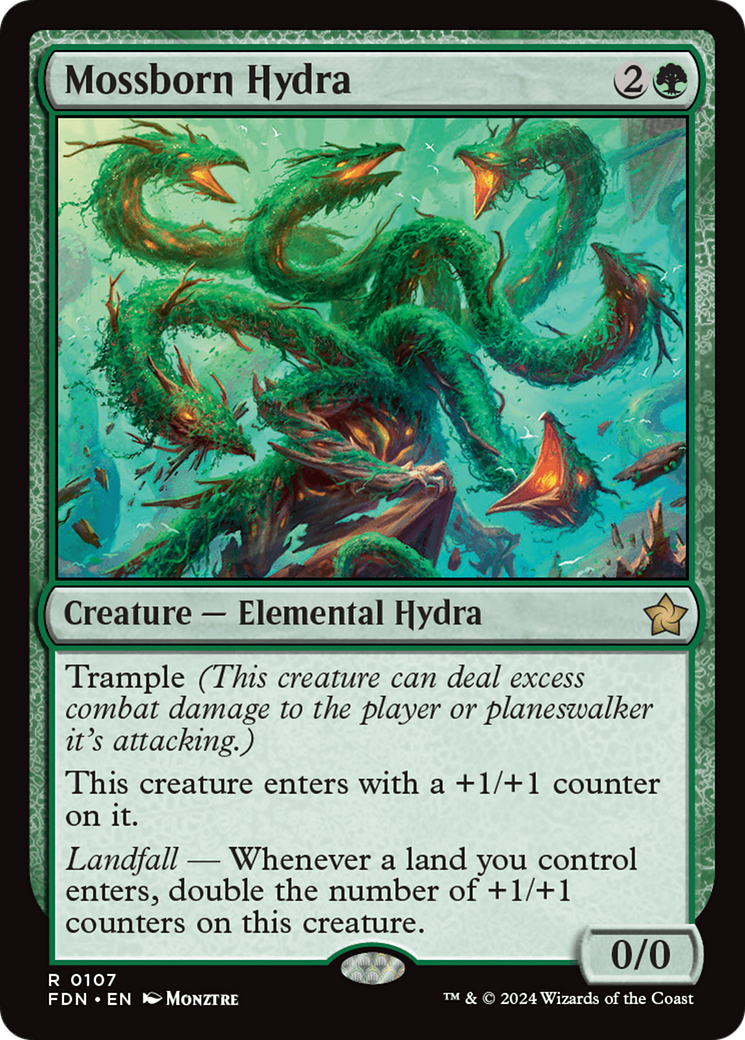 Mossborn Hydra [Foundations] | Tabernacle Games