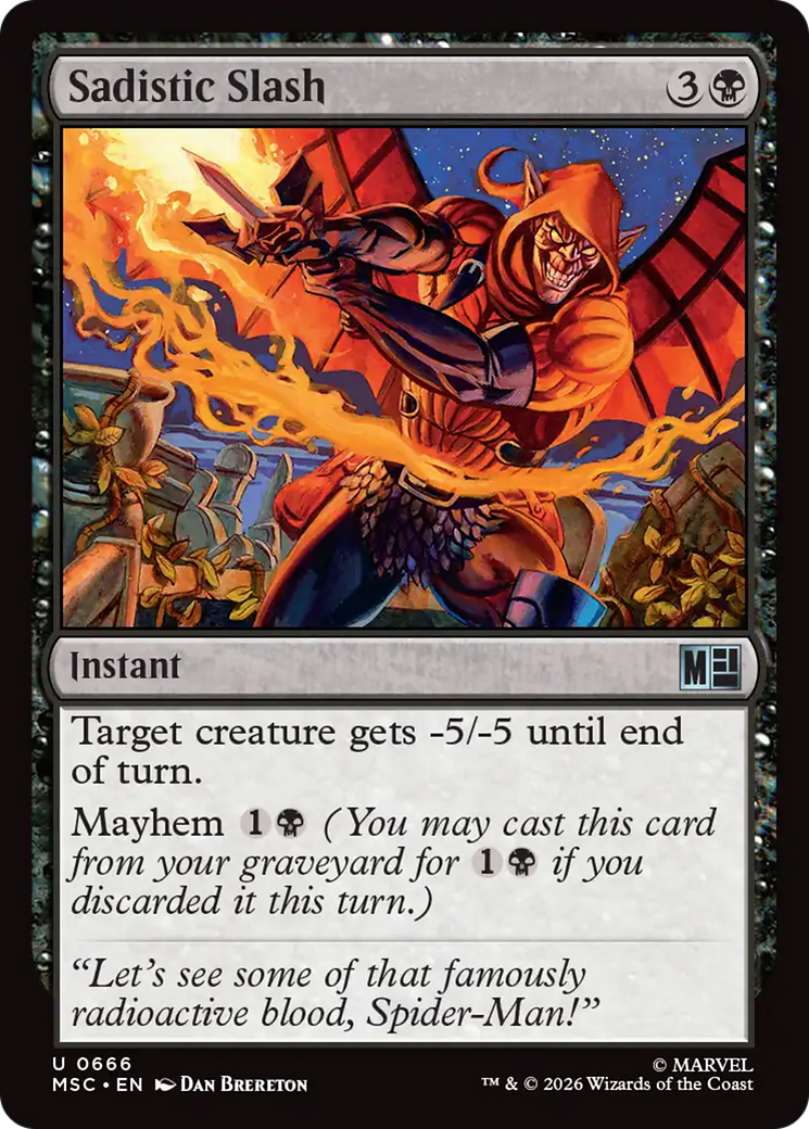 Sadistic Slash [Marvel Super Heroes Commander] | Tabernacle Games