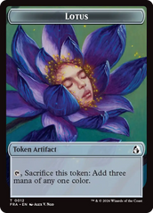 Dragon // Lotus Double-Sided Token [Reality Fracture Tokens] | Tabernacle Games