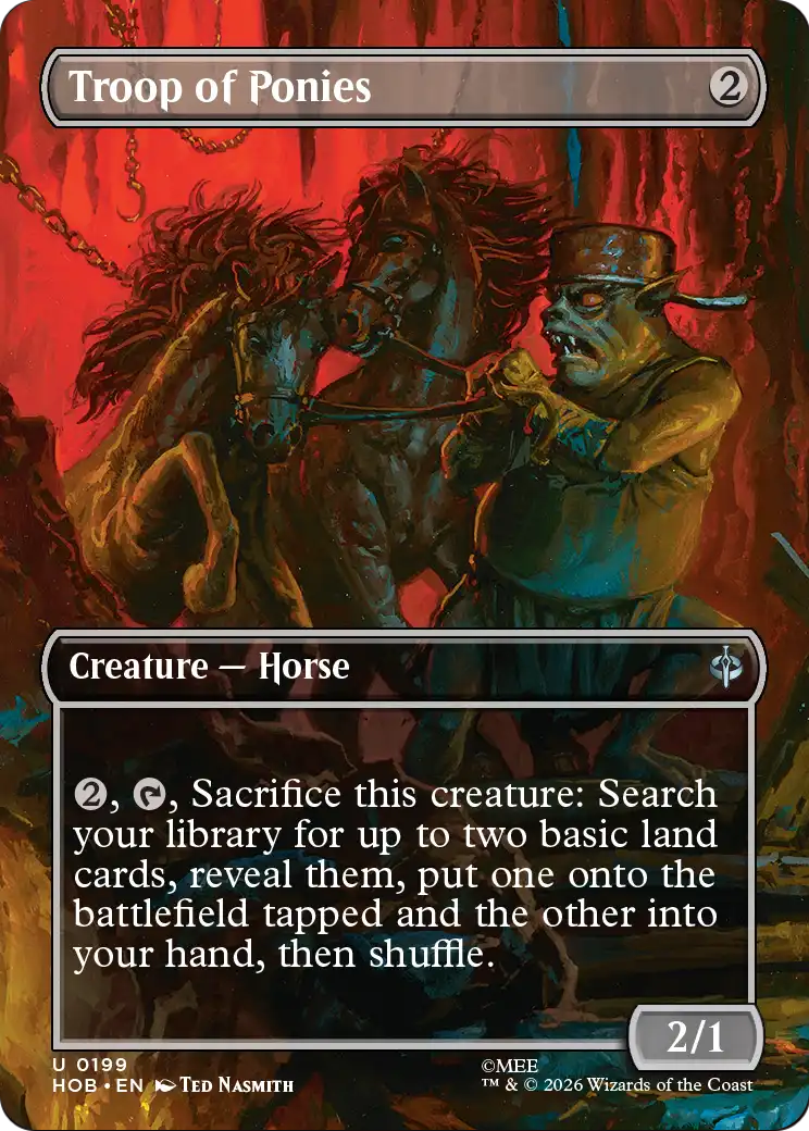 Troop of Ponies (Borderless) [The Hobbit] | Tabernacle Games
