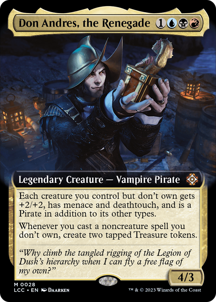 Don Andres, the Renegade (Extended Art) [The Lost Caverns of Ixalan Commander] | Tabernacle Games