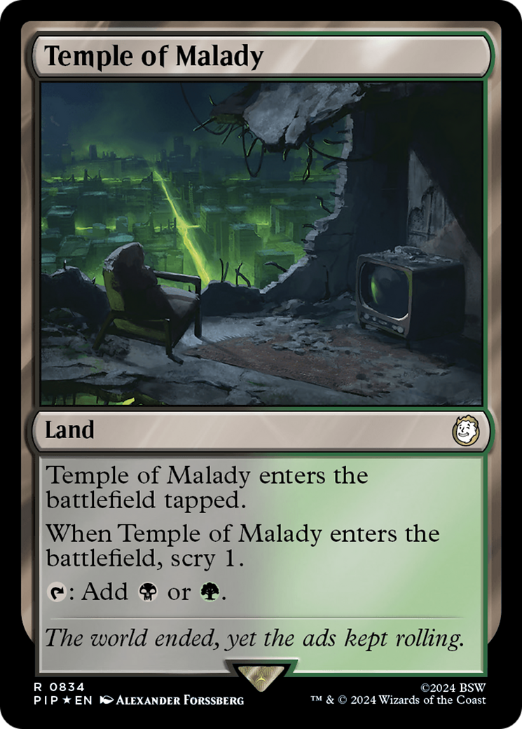 Temple of Malady (Surge Foil) [Fallout] | Tabernacle Games