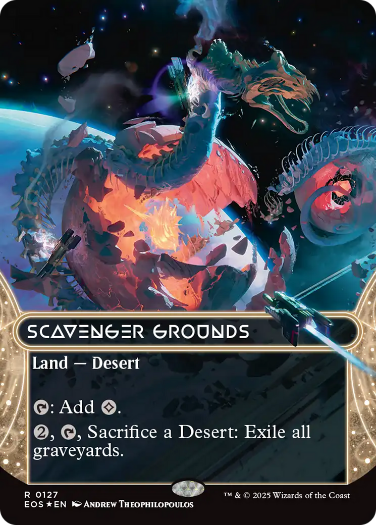 Scavenger Grounds (0127) (Borderless) (Galaxy Foil) [Edge of Eternities: Stellar Sights] | Tabernacle Games