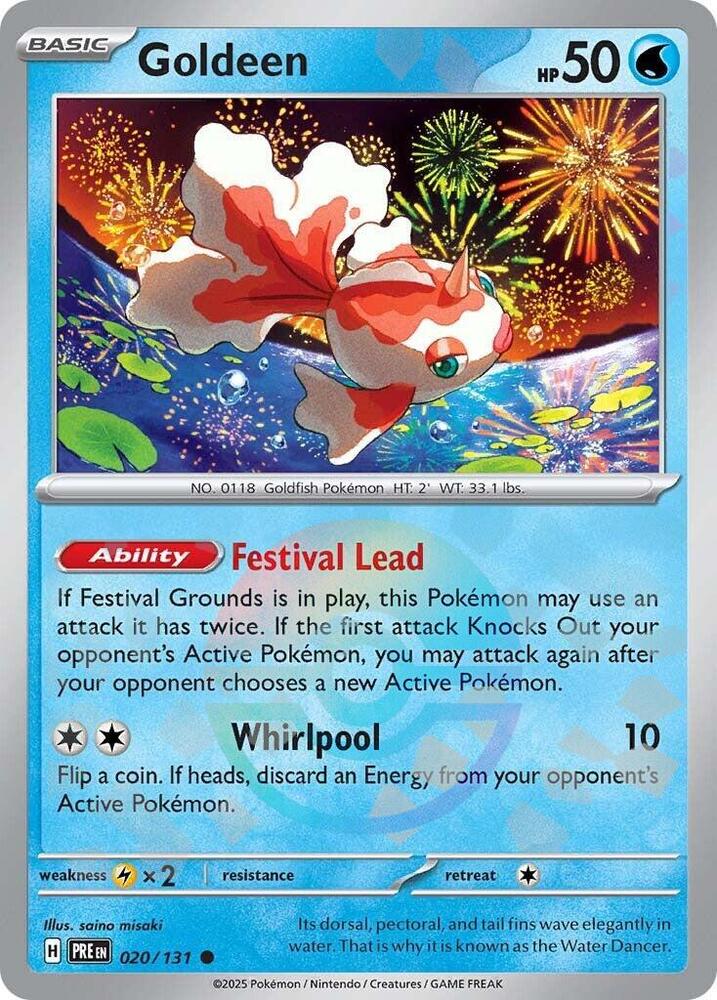 Goldeen (020/131) (Poke Ball Pattern) [Scarlet & Violet: Prismatic Evolutions] | Tabernacle Games