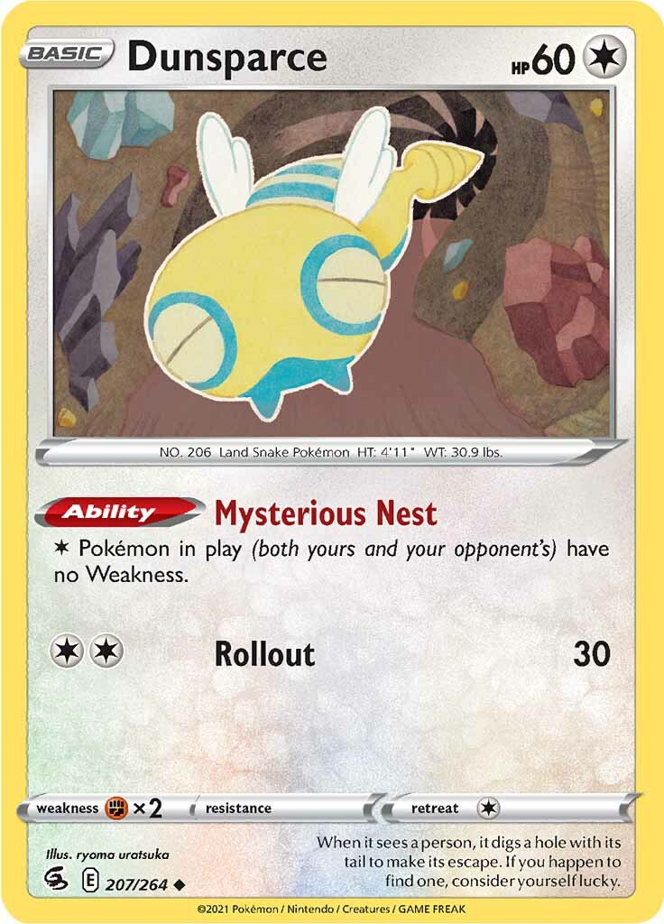 Dunsparce (207/264) [Sword & Shield: Fusion Strike] | Tabernacle Games