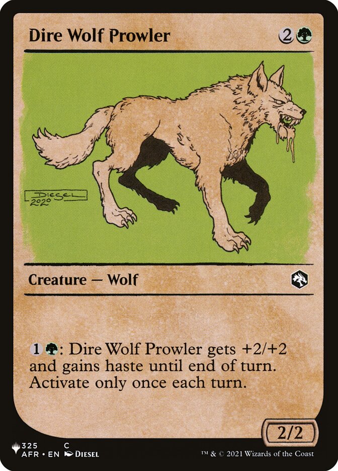 Dire Wolf Prowler (Showcase) [The List] | Tabernacle Games