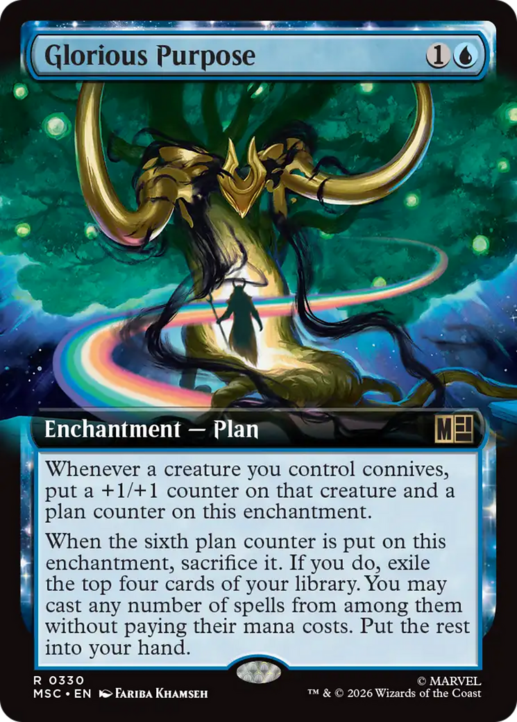 Glorious Purpose (Extended Art) [Marvel Super Heroes Commander] | Tabernacle Games