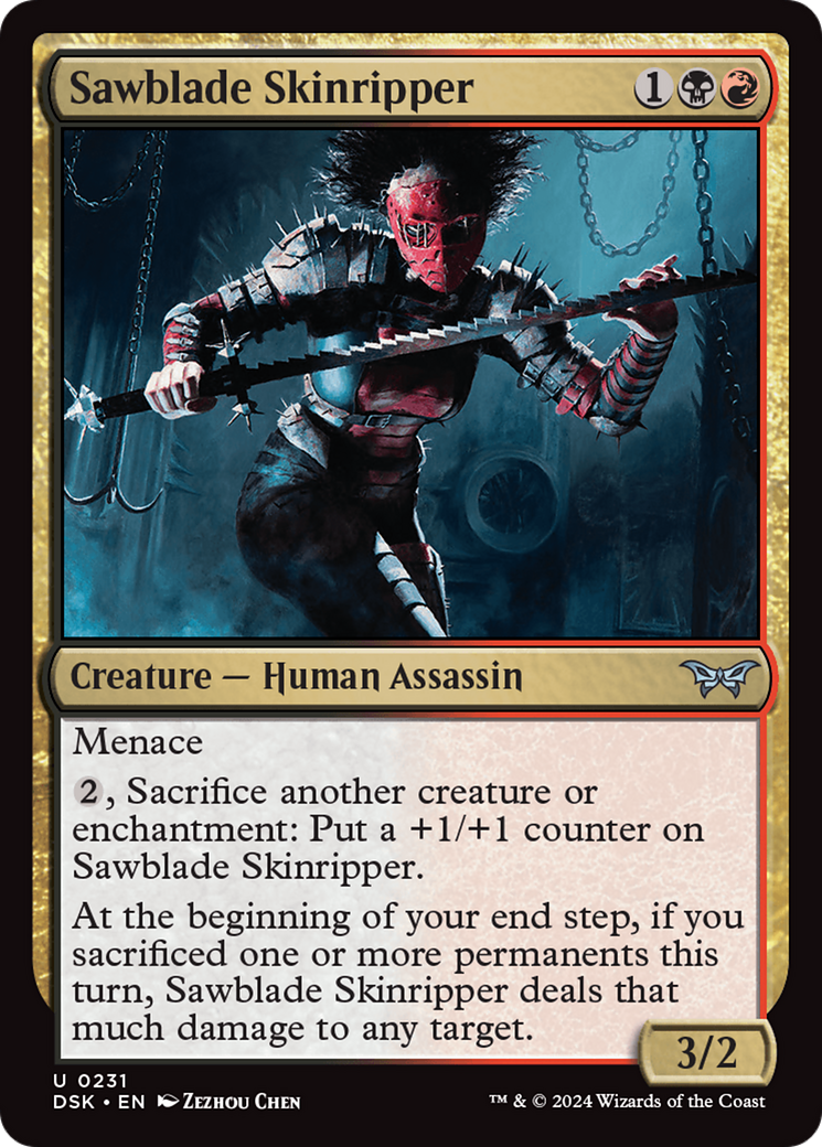 Sawblade Skinripper [Duskmourn: House of Horror] | Tabernacle Games