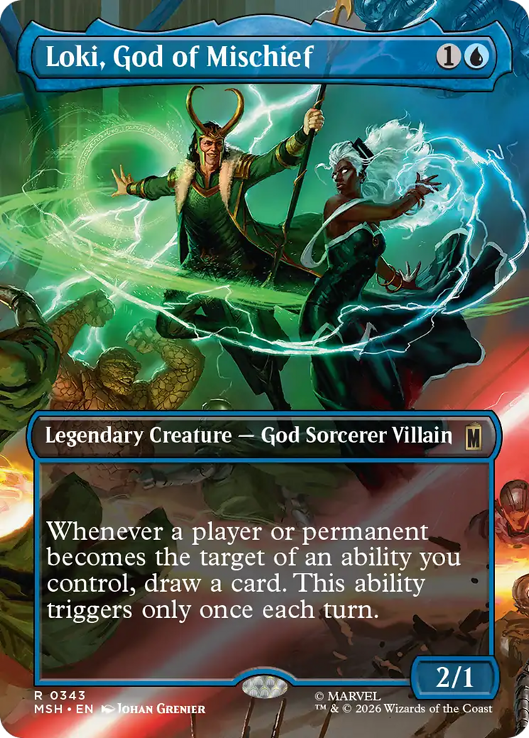 Loki, God of Mischief (Borderless) [Marvel Super Heroes] | Tabernacle Games