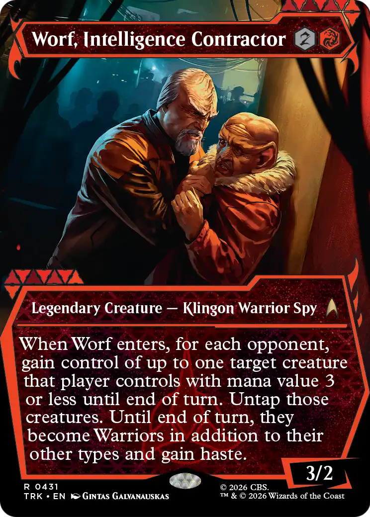 Worf, Intelligence Contractor (Showcase) [Star Trek] | Maze of Fitzroy