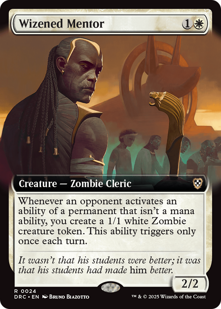 Wizened Mentor (Extended Art) [Aetherdrift Commander] | Tabernacle Games